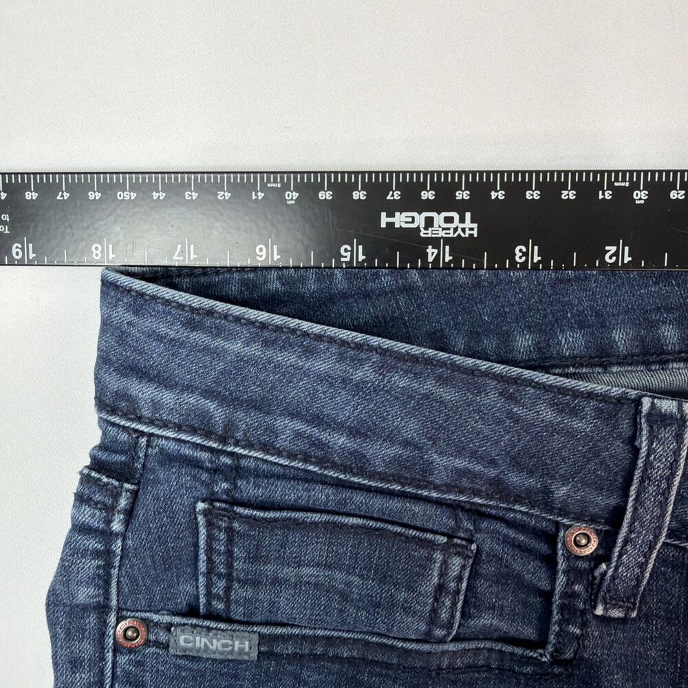 Cinch Lynden Jeans Womens 33/15L Blue Flare High Rise Stretch Denim MJ81454071 - Picture 9 of 11